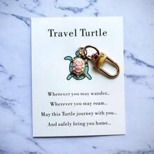 1 Stück Schildkröten Schlüsselanhänger, Ermutigung Geschenk, Dankeschön Geschenk, kann als Urlaubsgeschenk für Geliebte, Familie, Freunde und Klassenkameraden verwendet werden