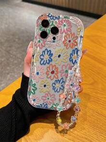 Ốp lưng điện thoại chống sốc màu kem, họa tiết hoa văn lượn sóng ba chiều, tương thích với iPhone XR/7/8, 16/11/16pro/16plus/16promax/16e/15Promax/13/14/12/XS/XR/7G/8P và Galaxy S25/S25PLUS/S25 Ultra/A16/A36/A26/A56/A50/A12/A32/A52/A72/A51/A21S/A13/A14/S24/S24PLUS/S24Ultra, S22/A52/A53/A54/A55S23, trang trí vòng tay hoa đính cườm thủ công, phiên bản quốc tế, không phải phiên bản nội địa. - Nhiều màu - Xem 3