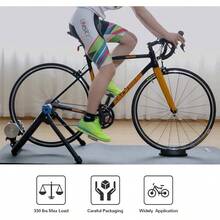 Fluid Bike Trainer Stand Indoor Riding Steel Bicycle Exercise Stationary Stand With Noise Reduction Wheel - Black1 - View 7
