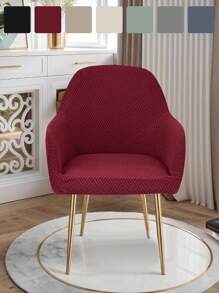 Pokrowiec na fotel obrotowy, krzesło do jadalni, krzesło biurowe, elastyczny pokrowiec na krzesło biurowe ze średnim oparciem, pokrowiec na fotel wypoczynkowy z podłokietnikami do salonu