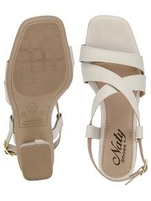 Formal Sandals High Heel Block Thick Comfortable Party Fashion Elegant Large Size - 離開 - 查看 4