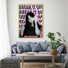 1/3 幅装裱海报墙饰，高清流行歌手海报，客厅、卧室、酒吧家居装饰 - 彩色 - 查看 31