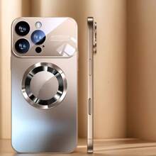 16/15/14/13/12/11 Pro Max magnetică fereastră de vedere mare husă mată rezistentă la șoc pentru telefon, protecție completă pentru cameră, compatibil cu încărcare fără fir, husă de protecție de vânzare la cald