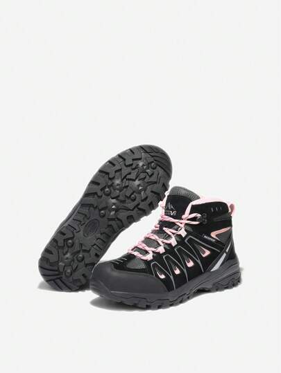 Horma ancha Botas de senderismo impermeables para mujer, para actividades al aire libre, trekking, acampada y senderismo.