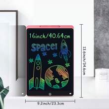 XZBB LCD-Schreibtafeln in verschiedenen Größen 8,5/10/12/16/20 Zoll, Kinderschultafel zum Zeichnen, Multifarbiges Großformat-Schreib- und Zeichenwerkzeug, kreatives Talent, Denkaufgaben für Kinder ab 3 Jahren, One-Touch Bildschirm löschen/sperren, Reise/Geburtstags/Einschulung/Weihnachtsgeschenk, zufälliger Rahmen im Blindpack