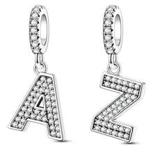 1pc Silvery Letters Charms 26 Alphabets Characters Letter Pendant Charm Fit Bracelet Necklace DIY Jewelry Making Beads Fine Women Jewelry Perfect For Women Girl Family Friend Gift