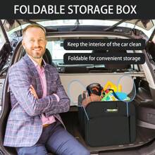 Car Trunk Organizer, Car Storage Organizer With 70L Large Capacity Waterproof Collapsible And 10 Pockets, 600D Oxford Polyester,Trunk Organizer For Any Car, Black
