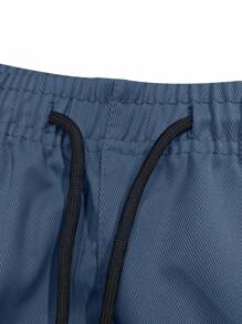 Pantaloncini cargo con vita elastica e coulisse, tasche grandi, pantaloni casual estivi da esterno unisex