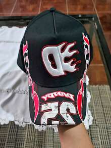 Gorra con brillos para hombre o mujer diseño limitado envío express calidad premium El Mago de Merlin Premium Hats Moda Negra The Dandy Crystal Black - Rojo violeta - Ver 2