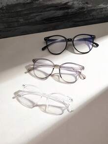 1/3 副复古风格女式电脑眼镜，适合休闲外出、旅行、家居装饰