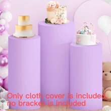 1 Set einfarbiger zylindrischer Ständerüberzug, Spandex Elastischer Säulenüberzug für Hochzeitsfeier, Dessertbuffet Dekoration, passend für zylindrische Tische, geeignet für Hochzeitsaccessoires, Süßwarenbuffets, Geburtstagsfeiern, Weihnachtsveranstaltungen, alle Jahreszeiten (Gestell nicht enthalten)