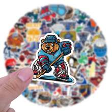 Hockey Themed Stickers, Suitable For Decorating Stationery, Water Bottles, Luggages, Skateboards, Guitars, Scrapbooking, Phones, Laptops - Multicolor - View 4