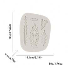 Asymmetrical Leaf Shape Silicone Mold Set For DIY Clay Craft Decor