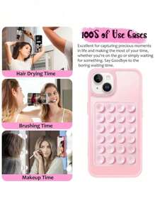 Silicone Suction Cup Phone Holder - Selfie Video Holder For Phone/Android Phones (1/2/3/4/5-Piece Set, 16 Colors) - No Residue & Stylish Desktop Decoration