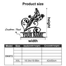 1 pezzo di Decorazione da parete in metallo personalizzata - Targa personalizzata con nome dello studio per la casa, per la decorazione della stanza degli uomini e dell'officina - Design versatile per appendere - Regalo perfetto per gli amanti dei tatuaggi, decorazione di San Valentino, decorazione di San Valentino
