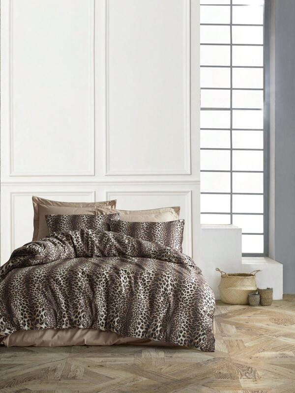 [Hergestellt in der Türkei] Weiche Baumwollmischung 3/4 Stücke Bettwäsche-Set | 160*220 / 220*240 Bettbezug + 180*240 / 240*260 Spannbettlaken + 50*70 Kissenbezug(e) | Minimalistisches & gemütliches Design