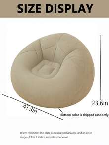 Large Slouchy Inflatable Sofa Chairs PVC Lounger Seat Bean Bag Sofas Pouf Puff Couch Tatami Living Room Supply Outdoor Camping - Coffee - View 4