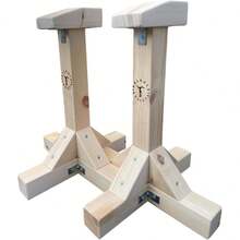 Gymnastics & Calisthenics Handstand Acro Canes, Alternative To Parallettes Bars, For Gymnasts Of All Ages & Ability, Handcrafted In The UK - Khaki - View 6