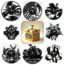 1 pièce Boîte mystère surprise - Horloge murale en disque vinyle mode et créative, convient comme cadeau pour Pâques, anniversaire, Halloween, Saint-Valentin, jouets de fête | Boîte cadeau surprise | Boîte cadeau mystère (pile non incluse)