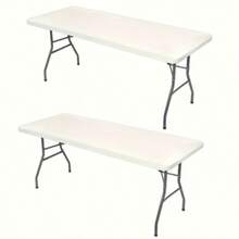 1/2pcs Stretchable Polyester Tablecloth - Washable, Wrinkle-Resistant Rectangular Table Cover, Suitable For Indoor/Outdoor Dining, Parties, Picnics And BBQs, Available In Multiple Colors - Multicolor - View 44