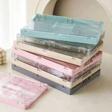 Foldable Storage Basket Stackable Storage Box Acrylic Desktop Miscellaneous Item Box Organizer Makeup Boxes Organizer Jewelry Basket Organizer
