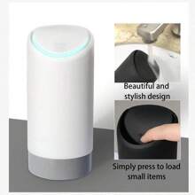 1pc Creative Fashion Silicone Cup-Shaped Car Trash Can, Detachable Mini Storage Bin For Vehicle