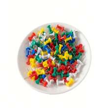 Colored Push Pins | Heads Come In An Assortment Of Colors For Eye-Catching Appeal | Pins & Tacks|School And Office Supplies | Pushpins | Thumb Tacks