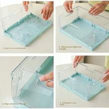 Foldable Storage Basket Stackable Storage Box Acrylic Desktop Miscellaneous Item Box Organizer Makeup Boxes Organizer Jewelry Basket Organizer