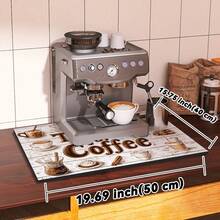 Coffee Machine Absorbent Mat, Kitchen Counter Draining Mat, Rapid Drying Heat-Resistant Dish Pad, Water Controlling Mat - Color - View 11