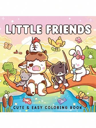 1pc LITTLE FRIENDS Coco Coloring Book For Adults And Kids, Bold And Easy, Simple And Big Designs For Relaxat Colouring Books Christmas,Christmas Halloween Gift, Birthday Present, Children's Day,Student Supplies, Back To School Supplies, School Supplies[ Hand Drawn Must-Have ]Colouring Book Drawing Coloring Books With Zero Foundation Copying, Stress Relieving Graffiti, Coloring Book For Adults And Teenagers