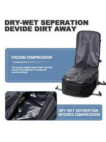 Vacuum Compression Backpack - Durable Nylon, For Men & Women Large-Capacity Travel Backpack Multifunctional Luggage Storage Backpack Lightweight & Water-Resistant - Perfect For Travel, Hiking, Camping & Outdoor Adventures Multi-Functional Compressed Vacuum Storage Backpack For College Students' Backpack - 彩色 - 查看 7