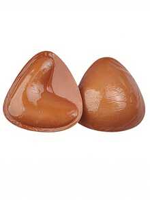 1pair Double-Sided Sticky Bra Inserts Adhesive Bra Pads Push Up Breast Enhancers Pads Reusable Padded Ultra Instant Lift Inserts - Multicolor - View 21