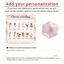 1 Stück personalisierter dekorativer Ringschale, kleine Schlüsselschale, Schmuckschale zur Aufbewahrung von Halsketten und Ohrringen, Hochzeitsringschale, Verlobungsringschale, Valentinstag Geschenk, Geschenk für sie, Geburtstagsgeschenk, Geschenk für Mama, Weihnachtszeit