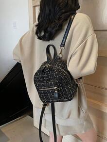 Mini Backpack For Women, New Korean Fashion Casual Versatile Minimalist Solid Color High-Quality Backpack - Multicolor - View 6