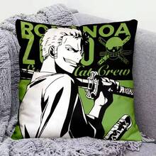 1PC One Piece Roronoa Zoro Surrounding Anime Pillow Creative Personalized Home Sofa Bedroom Car Backrest Ornaments Gift