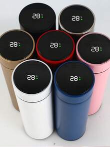 1个双层真空保温茶杯，不锈钢材质，创意真空保温，防漏便携不锈钢咖啡杯，车载办公便携杯，多种颜色可选，保温保冷，适合夏季和冬季使用，节日庆典、学校用品、毕业礼物，登山露营时可提供冷热饮品，也可作为礼品赠送。