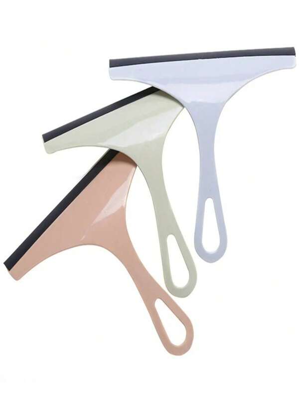 Multipurpose Home Cleaning Tool, Suitable For Shower Door, Car Windshield, Bathroom Mirror Cleaning Brush, With Silicone Squeegee Holder & Hook, Soft Silicone Window Wiper, Universal For Bathroom Tile, Floor, Mirror, Window Scraper
