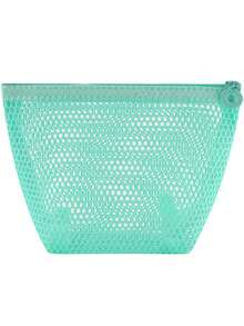 1pc Mesh Transparent Makeup Bag, Women's Large Capacity Cosmetic, Jewelry, Coin Purse, Travel Toiletry Organizer Pouch, Multi-Purpose Storage Bag