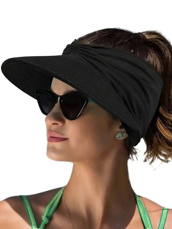 Set da 2 pezzi: cappello da sole e maniche per le braccia, cappello da sole per spiaggia primaverile/estivo da donna, cappellino parasole per sport all'aperto; maniche rinfrescanti essenziali per l'estate