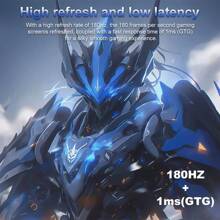 32-inch smart monitor, 180Hz high refresh rate gaming monitor, 1800R gaming curved display. It can be used as a gift and is suitable for office work, gaming, and daily life. With low latency, it brings a perfect gaming experience, making it ideal for PC gamers to play most major games on the market.