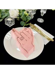 20pcs/40pcs/60pcs/Set,Bachelorette Party Napkins ,Ring Finger Diamond Disposble Napkins,/Tissue,Wedding Party Decorations, Bridal Shower Supplies, Engagement Party Favors