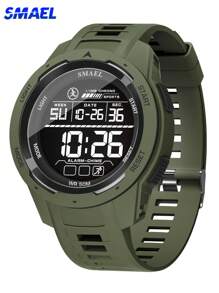 SMAEL 1pc SMAEL Waterproof Multi-Functional Outdoor Sports Military Shock-Resistant Watch For Men, Students & Youth