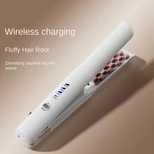 Hair Straightener,Hair Curler,Curler,Hair Care,Hair Care,Curler,Portable Cordless Ionic Hair Straightening Brush, USB Charging, Travel-Friendly Hairstyling Brush,A Portable Electric Curling Iron, Curling Root Curling Iron, Negative Ion Curling Iron, Fluffy Wave Styling Tool, Female Gift,Pea Corn Iron Fluffy Pad Hair Root High Skull Top Fluffy Tool Corn Curling Iron