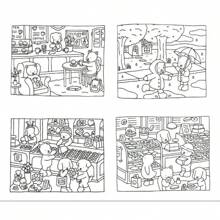 Livro Colorir Capa Dura Colorido Brilhante e Papel Grosso Desenho