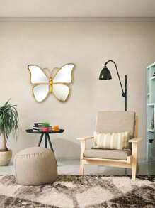 Zestaw dekoracyjnych luster ściennych w stylu vintage z motylami, szklane ozdoby wiszące do akcentów ściennych w salonie - eleganckie dekoracyjne motyle, nie wymagają prądu, idealne na okazje ogólne