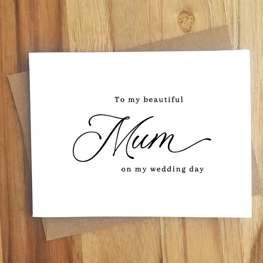 Wedding Cards For Mom On Your Wedding Day, Wedding Cards For Mom, Funny Wedding Cards, Wedding Gift Cards - Multicolor - View 1