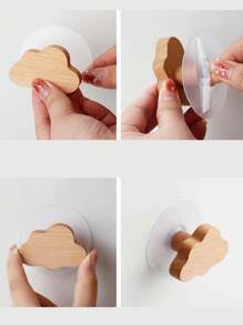1pc Creative Cartoon Animal Shaped Wooden Cabinet Door/Drawer Pull Handle, Suitable For Various Cabinets, Wardrobes, Nightstands, Decorative Cabinets, Drawers, Cute Design Adds Fun To Cozy Rooms Baby Shower Family Decorations Gifts
