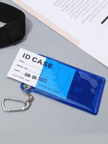 1 pieza Soporte transparente para tarjeta de autobús, protector de tarjeta de identificación/tarjeta de crédito, accesorio antiperder para mochila (tarjeta no incluida) para billetera de mujer, mini billetera, monedero, llavero de tarjetero