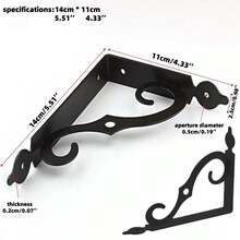 9 PIEZAS Soporte de estantería con soporte de ángulo de hierro, estilo minimalista simple - Multicolor - Ver 7