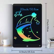 XZBB LCD-Schreibtafeln in verschiedenen Größen 8,5/10/12/16/20 Zoll, Kinderschultafel zum Zeichnen, Multifarbiges Großformat-Schreib- und Zeichenwerkzeug, kreatives Talent, Denkaufgaben für Kinder ab 3 Jahren, One-Touch Bildschirm löschen/sperren, Reise/Geburtstags/Einschulung/Weihnachtsgeschenk, zufälliger Rahmen im Blindpack